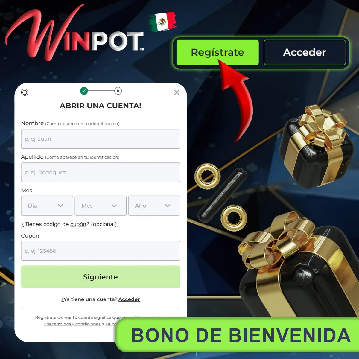 Bonificación de bienvenida